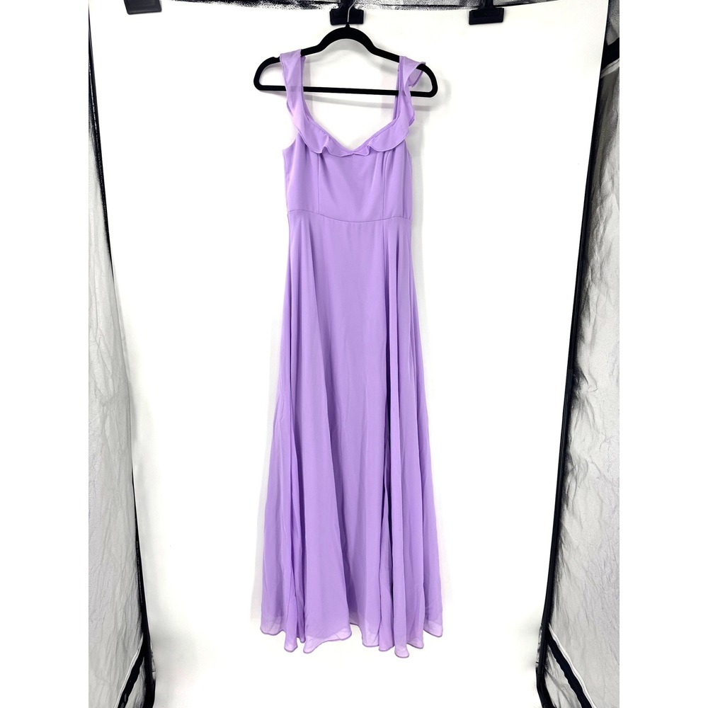 Lulus Dreamy Admiration Lilac Ruffled Maxi Dress - Picture 3 of 6